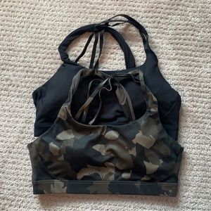 Athleta camo run free bra